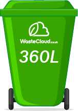 360-litre commercial wheelie bin hire and collections in Glasgow, click here and book 360 ltr wheelie bin hire online
