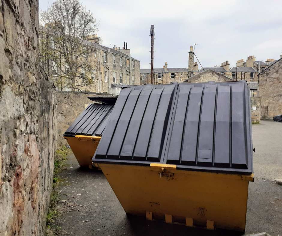 Hire an enclosed skip in Glasgow by clicking here for an online enclosed skip quote