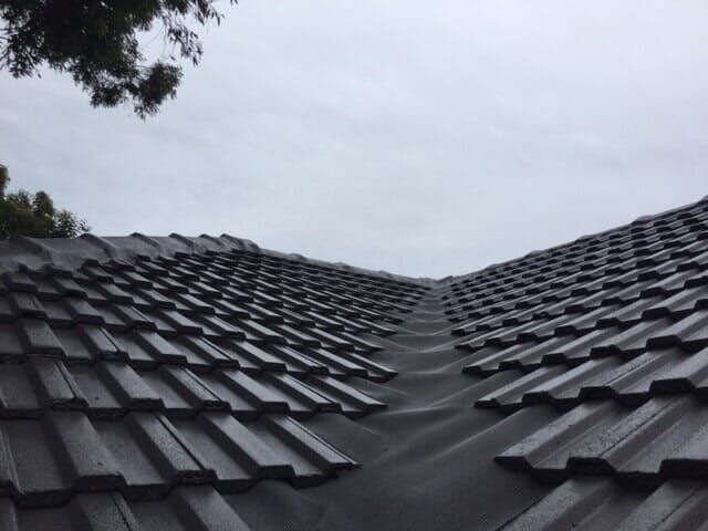 A Roof with a lot of Tiles on it and a tree in the Background — Roof Repairs in Maitland, NSW