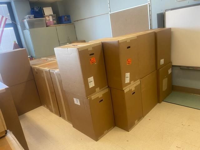 Boxes at Office