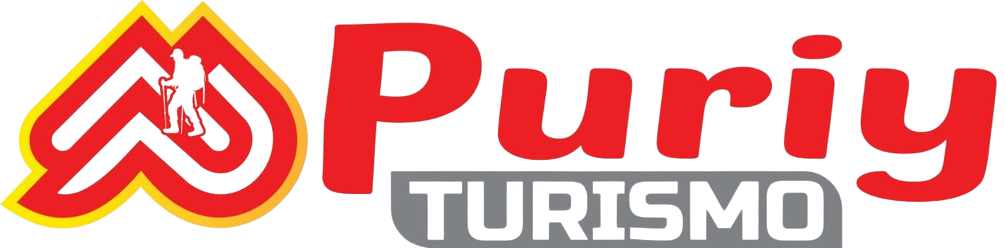 Un logotipo rojo y amarillo para el turismo de pureza.