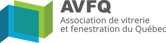 The logo for avfq association de vitrerie et fenestration du quebec