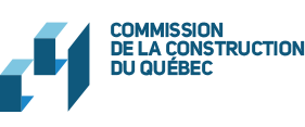 The logo for the commission de la construction du quebec