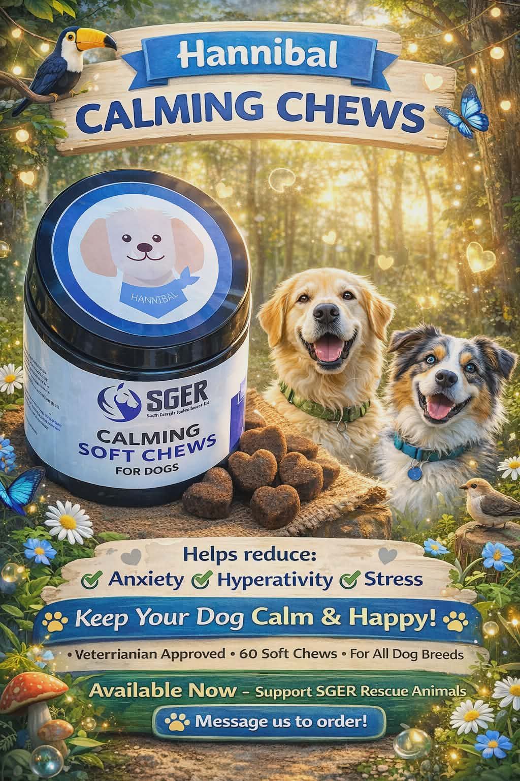 Hannibal's Calming Soft Chews for Dogs