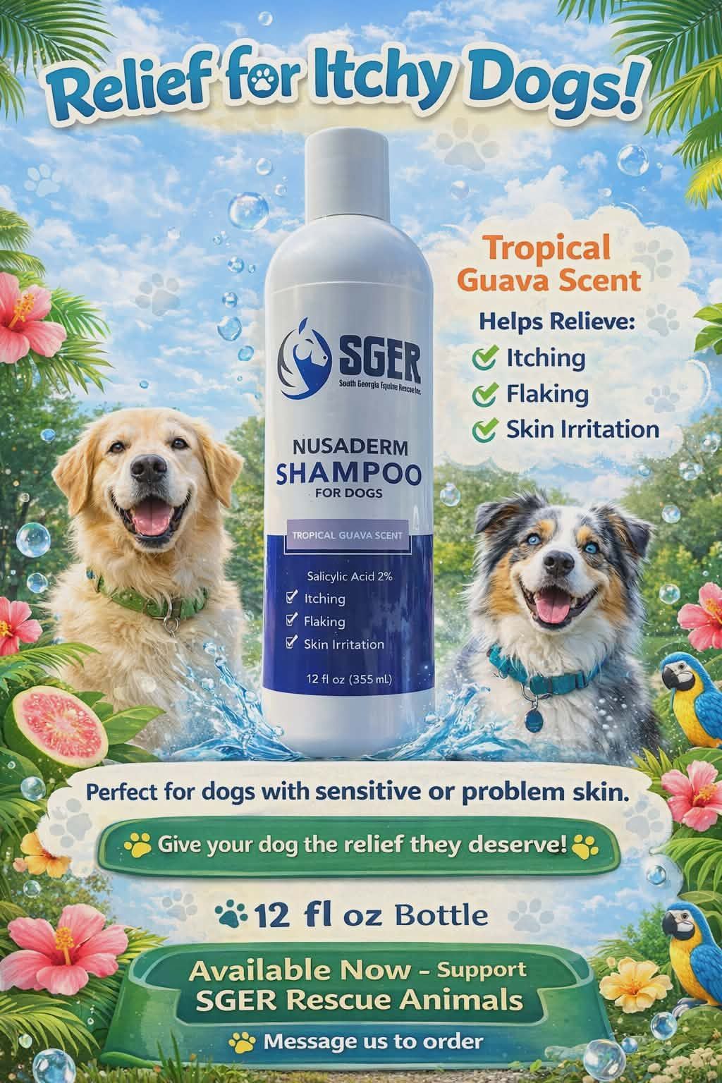 Nusaderm Shampoo 12 ounce