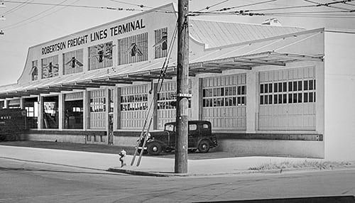 <p class="rteBlock"><strong>Robertson Transfer Company Terminal</strong></p><br><p class="rteBlock">Our main building was built in 1939 and was originally the Robertson Transfer Company Terminal.</p>