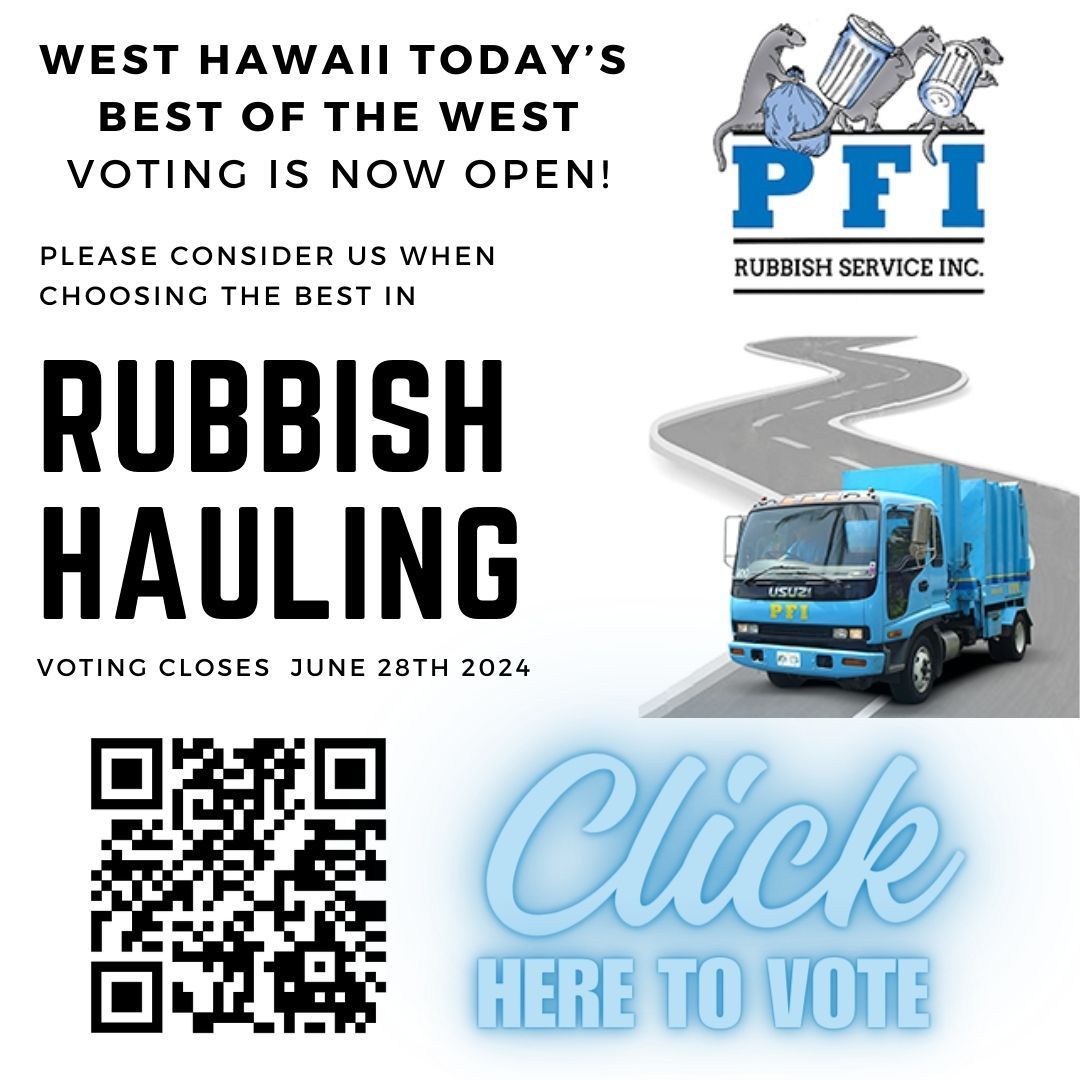 PFI Rubbish Service Inc. Garbage Kailua Kona, HI