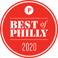 A red circle with the words best of philly 2020 on it