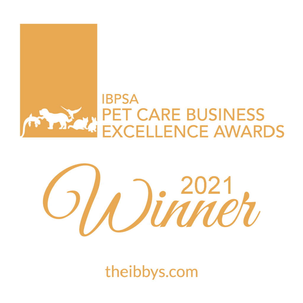 A logo for the ibpsa pet care business excellence awards.