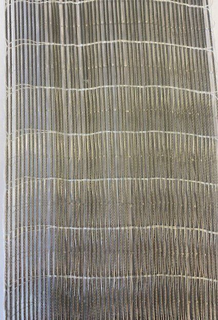 campione di filato color paglia