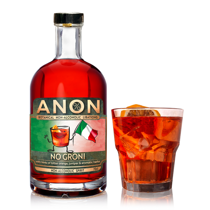 No Groni non alcoholic Negroni Mocktail