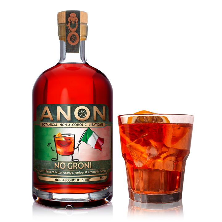No Groni non alcoholic Negroni Mocktail
