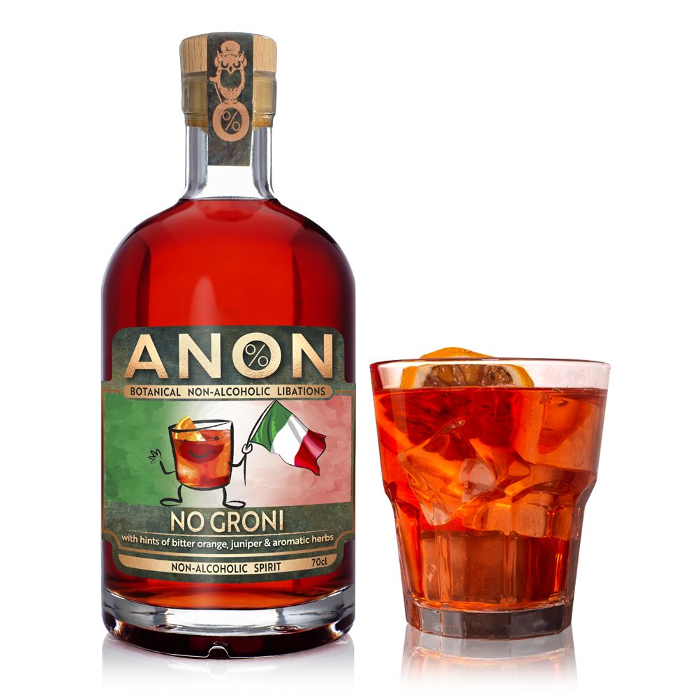 No Groni non alcoholic Negroni Mocktail