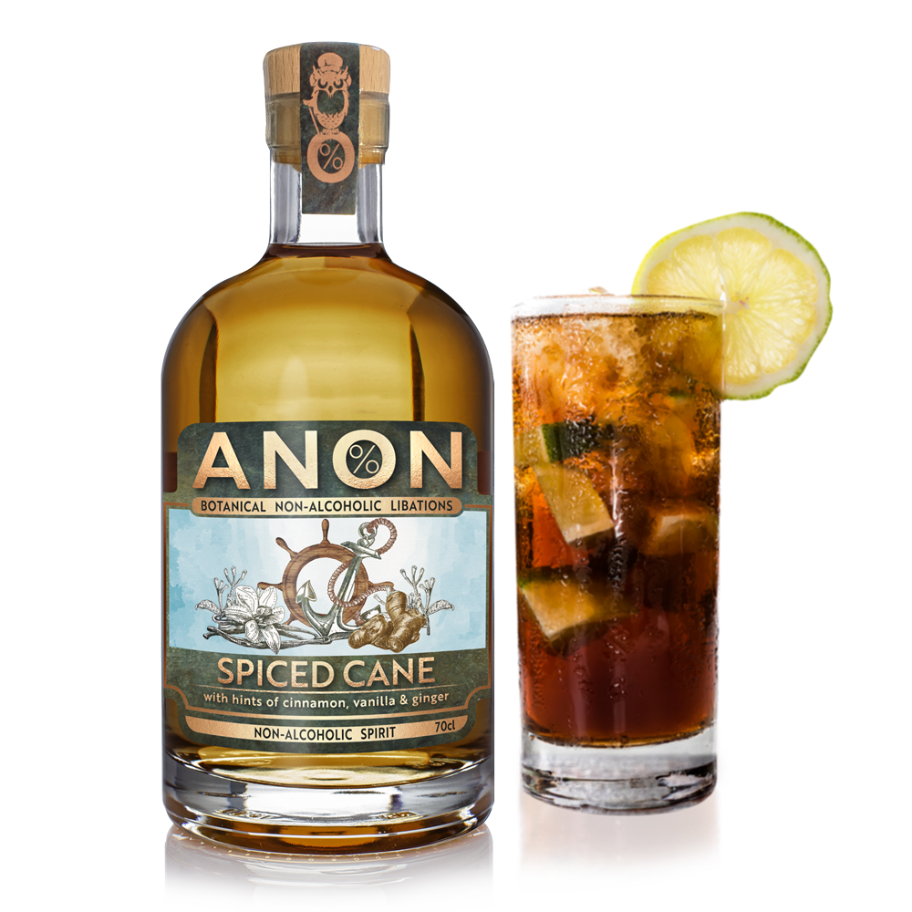 non alcoholic rum ANON Spiced Cane Spirit