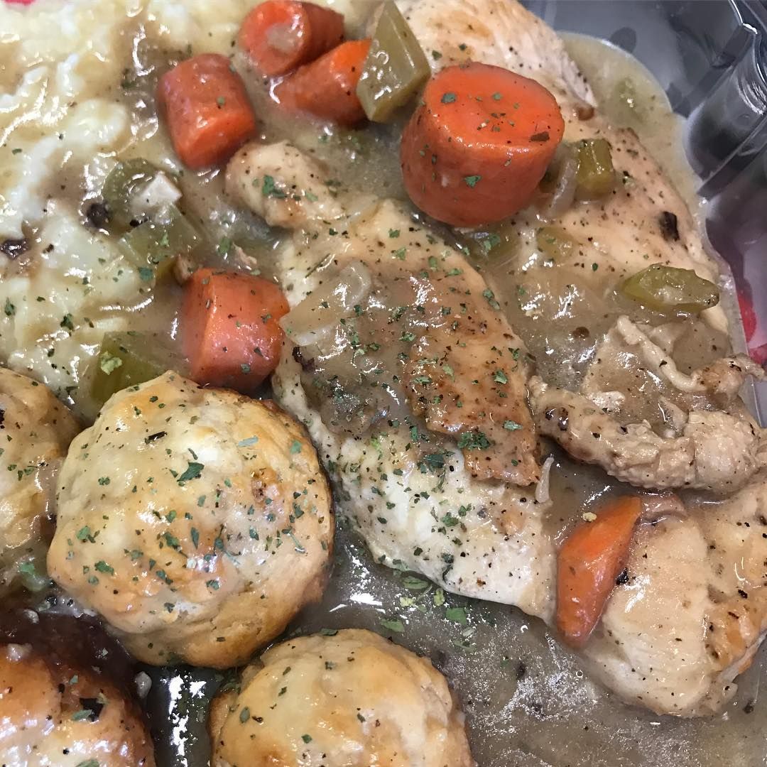 Smothered Chicken & Biscuits Dinner