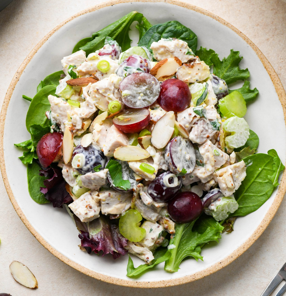 Chopped Chicken Salad with Croissant