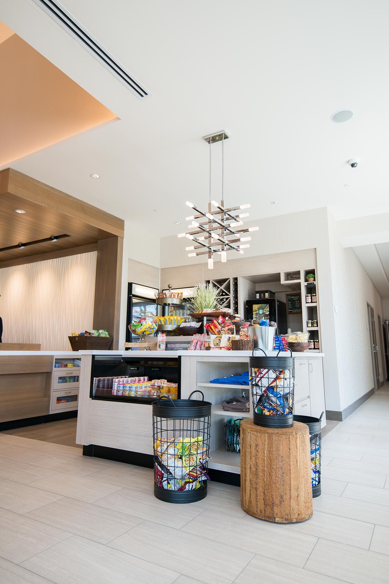 Snack bar at the Hilton Garden Inn Hotel
