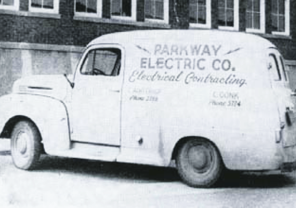 A vintage photo of Parkway's Truck