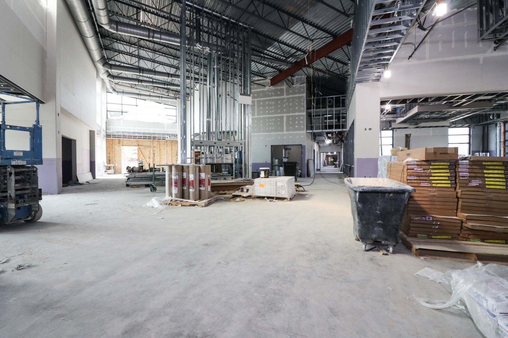 Large common area under construction