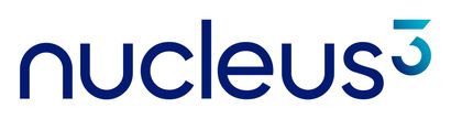 Blue “nucleus3” logo on a white background