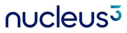 Blue “nucleus3” logo on a white background