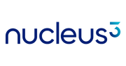 Nucleus logo in dark blue lowercase text with a teal accent above the final letter.