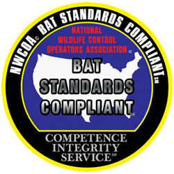 A national wildlife control operators association bat standards compliant competence integrity service logo