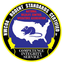 A logo for the national rodent standards certified competence integrity service