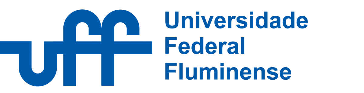 A blue and white logo for universidade federal fluminense