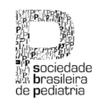 The logo for sociedade brasileira de pediatria is made up of letters.