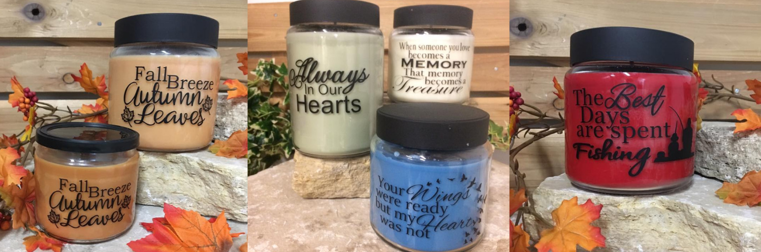 custom labels on candles