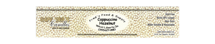 cappuccino hazelnut candle scent