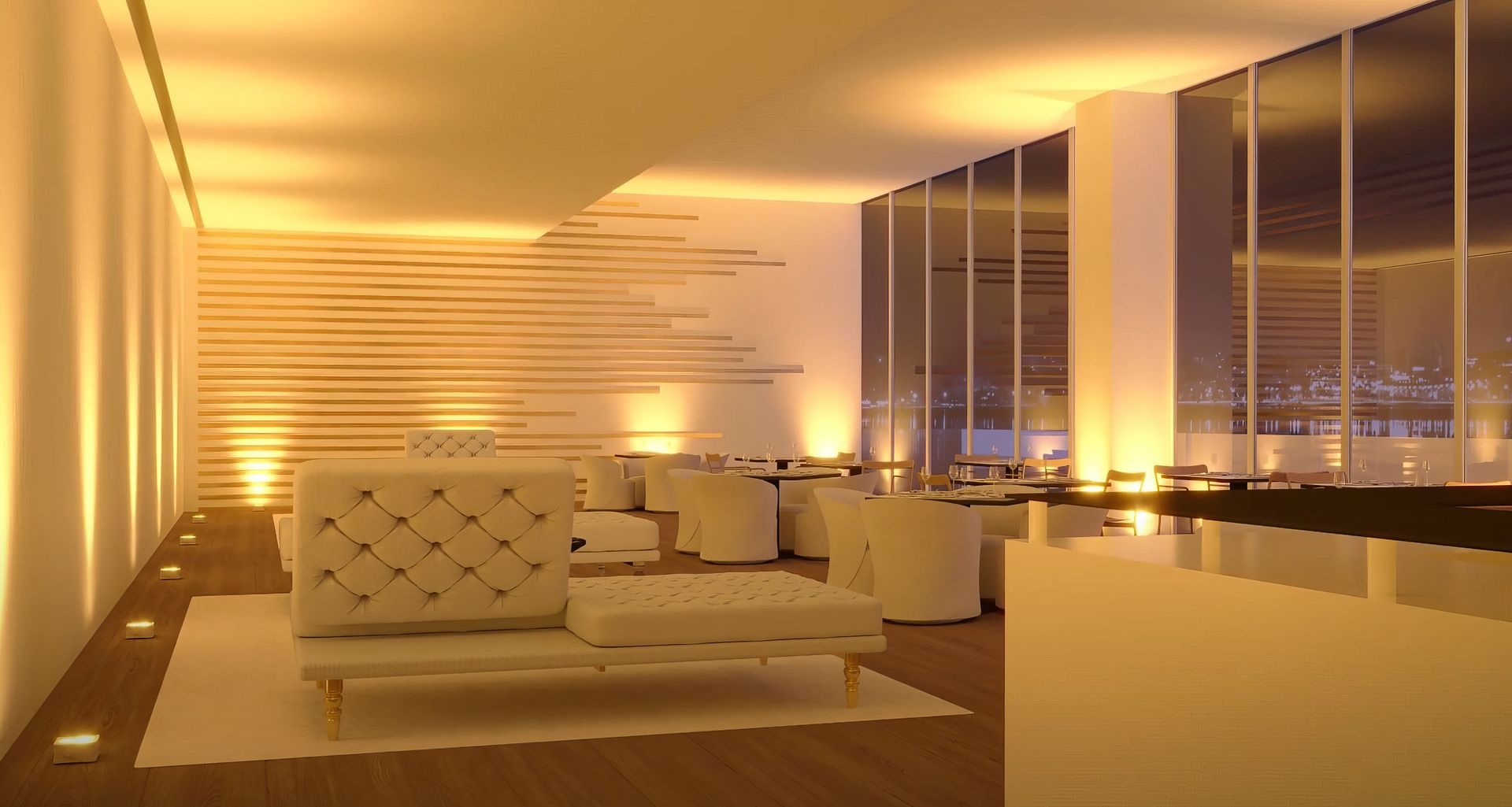 Boston Wireless Uplighting by Party Time Events - Amber