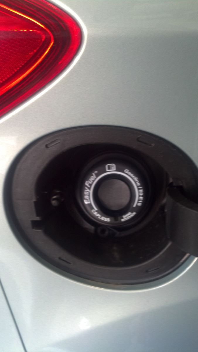 A close up of a gas cap on a car | Autotrends