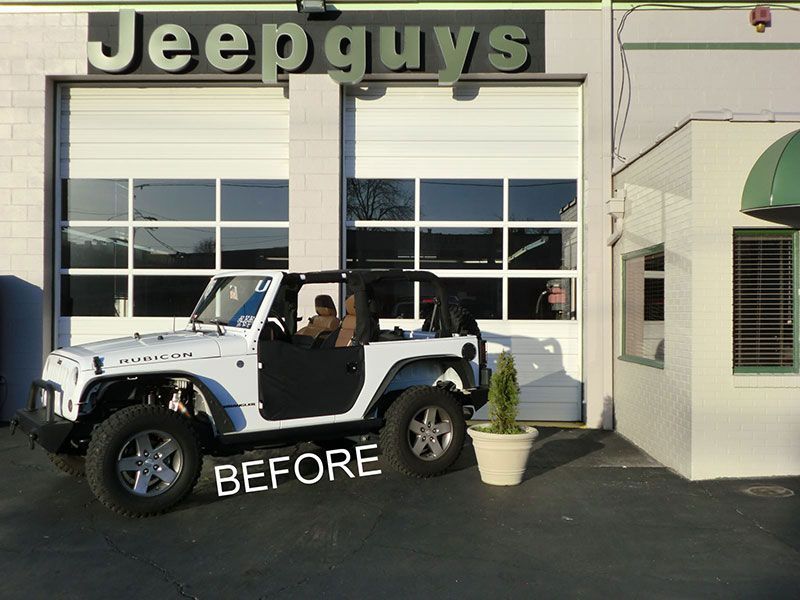 Before white jeep | Autotrends
