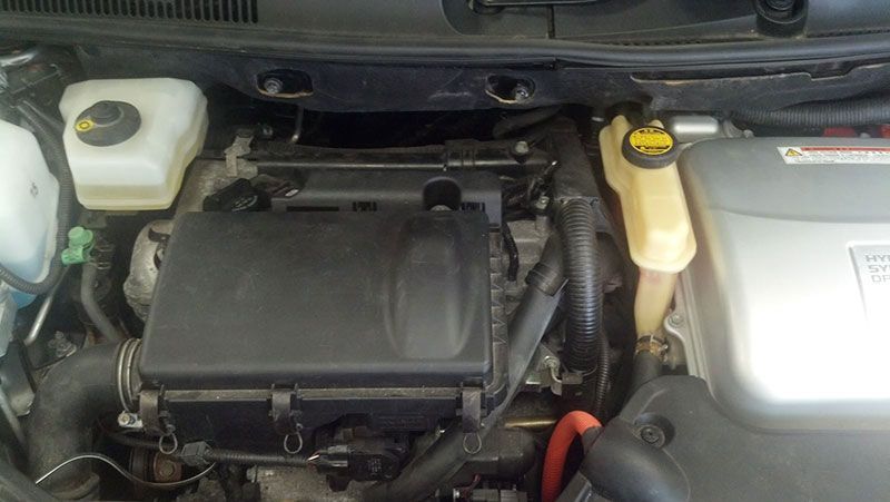A close up of the engine compartment of a car | Autotrends