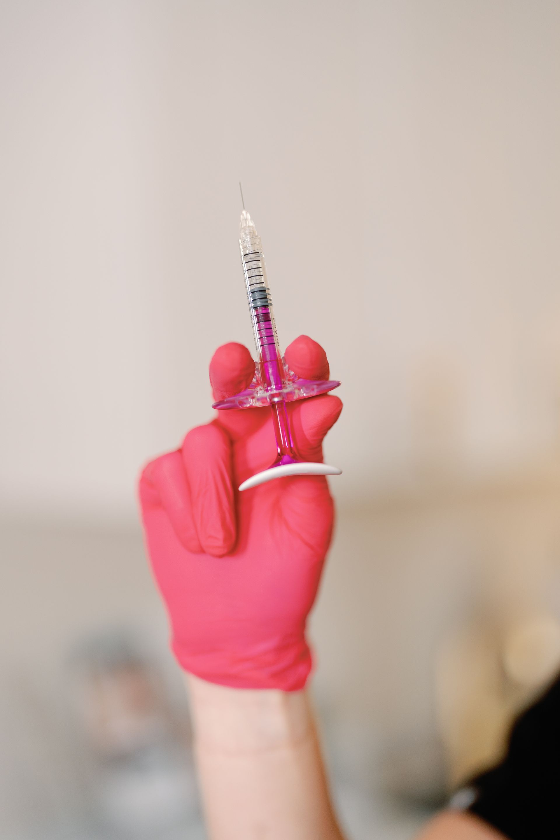 Filler Injections Syringe in Hand