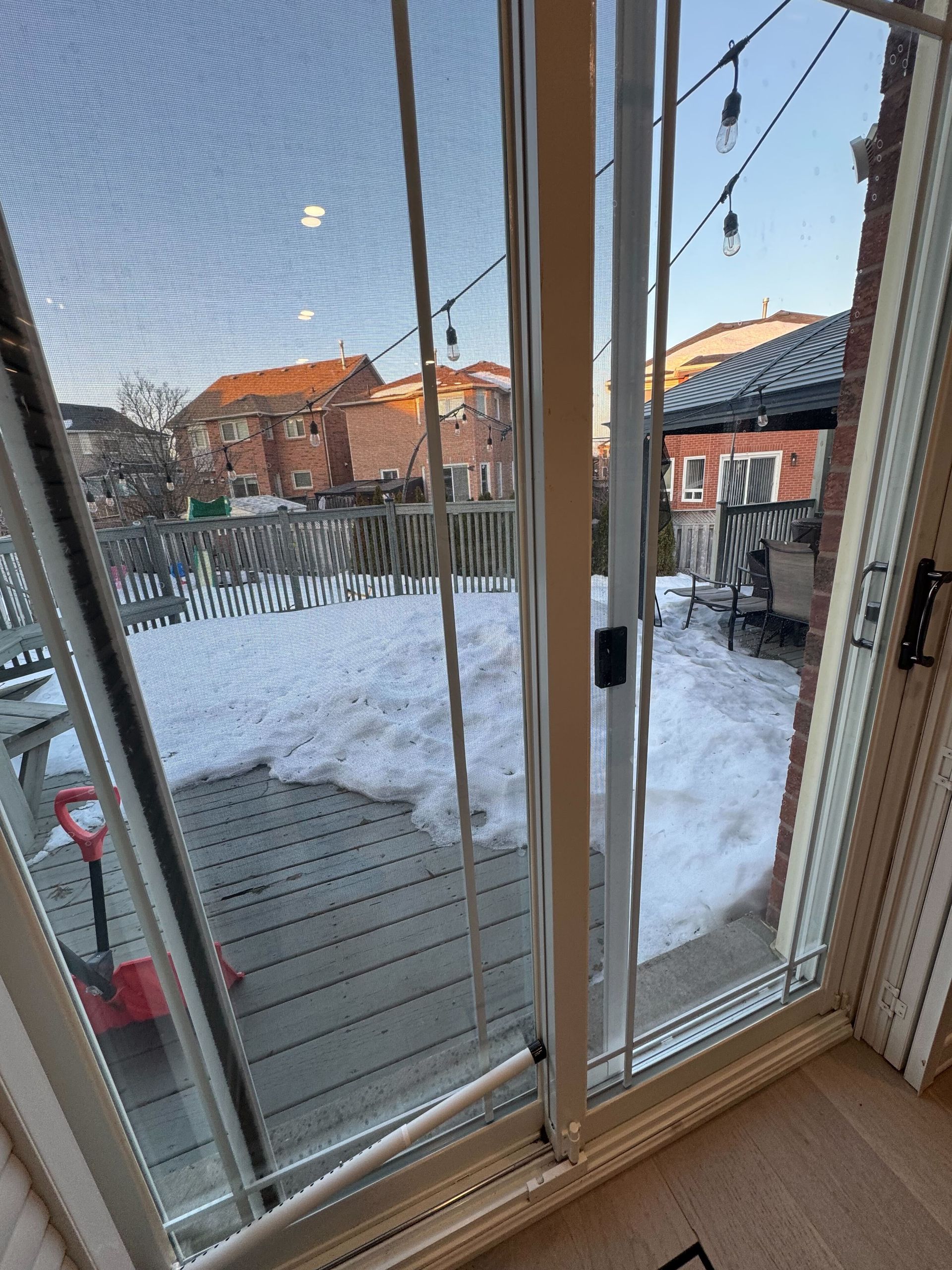 Secured Patio Glass Sliding Door with Security Film 14mm