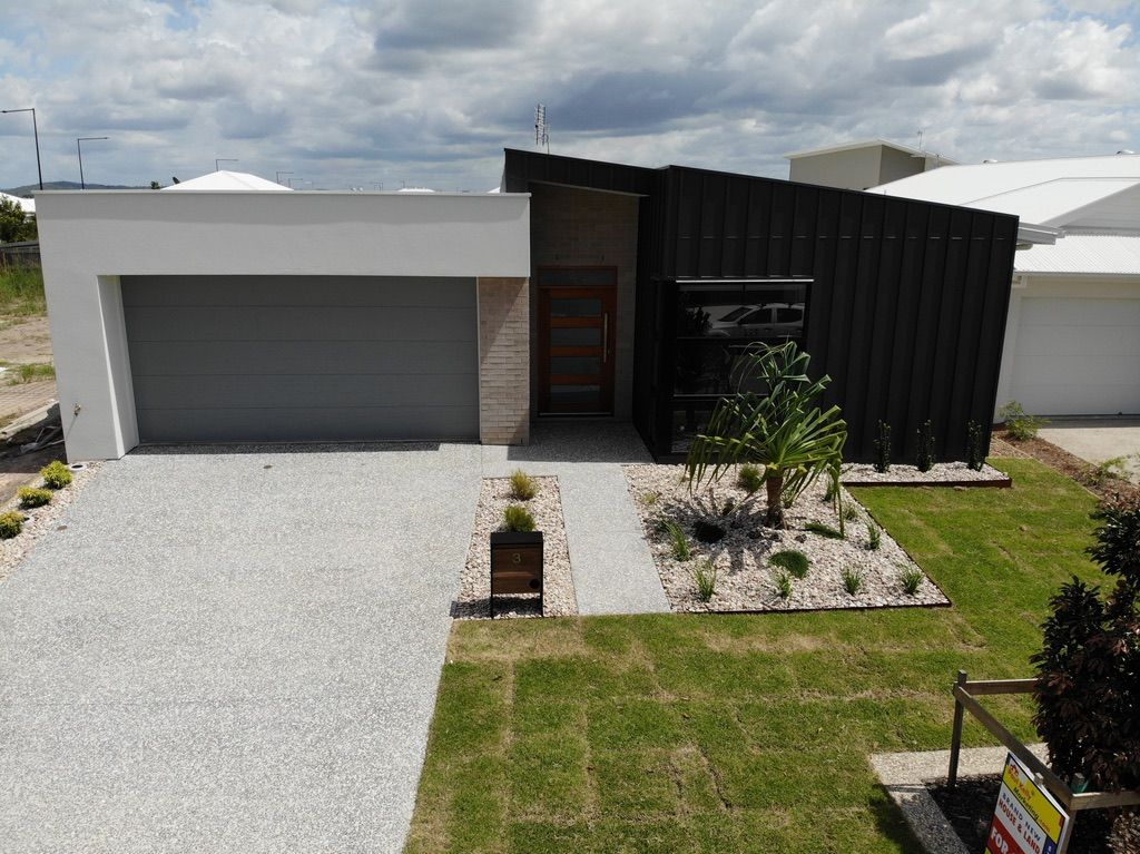 An Aerial View of a Modern House — Dezigner Finishes Professional Painting & Decorating in Sunshine Coast, QLD