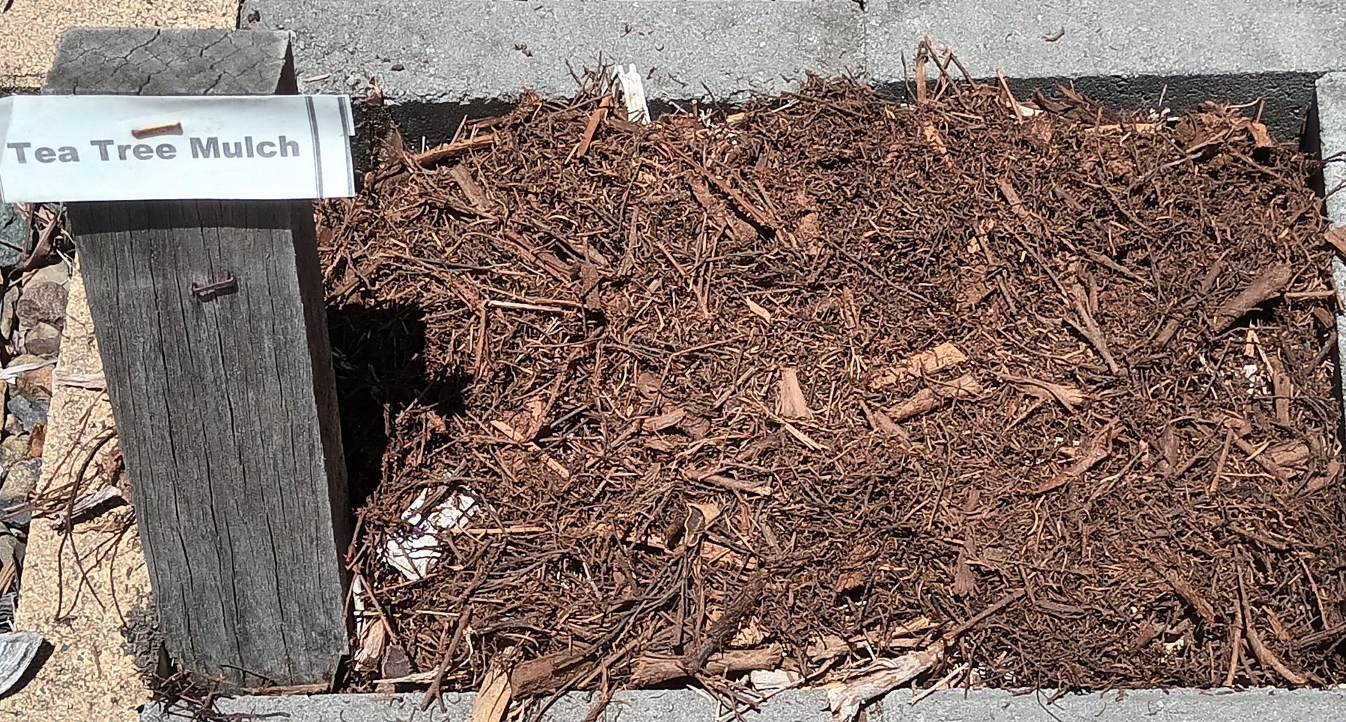 A Pile Of Tea Tree Mulch — T&G Sand and Gravel In Sippy Downs, QLD
