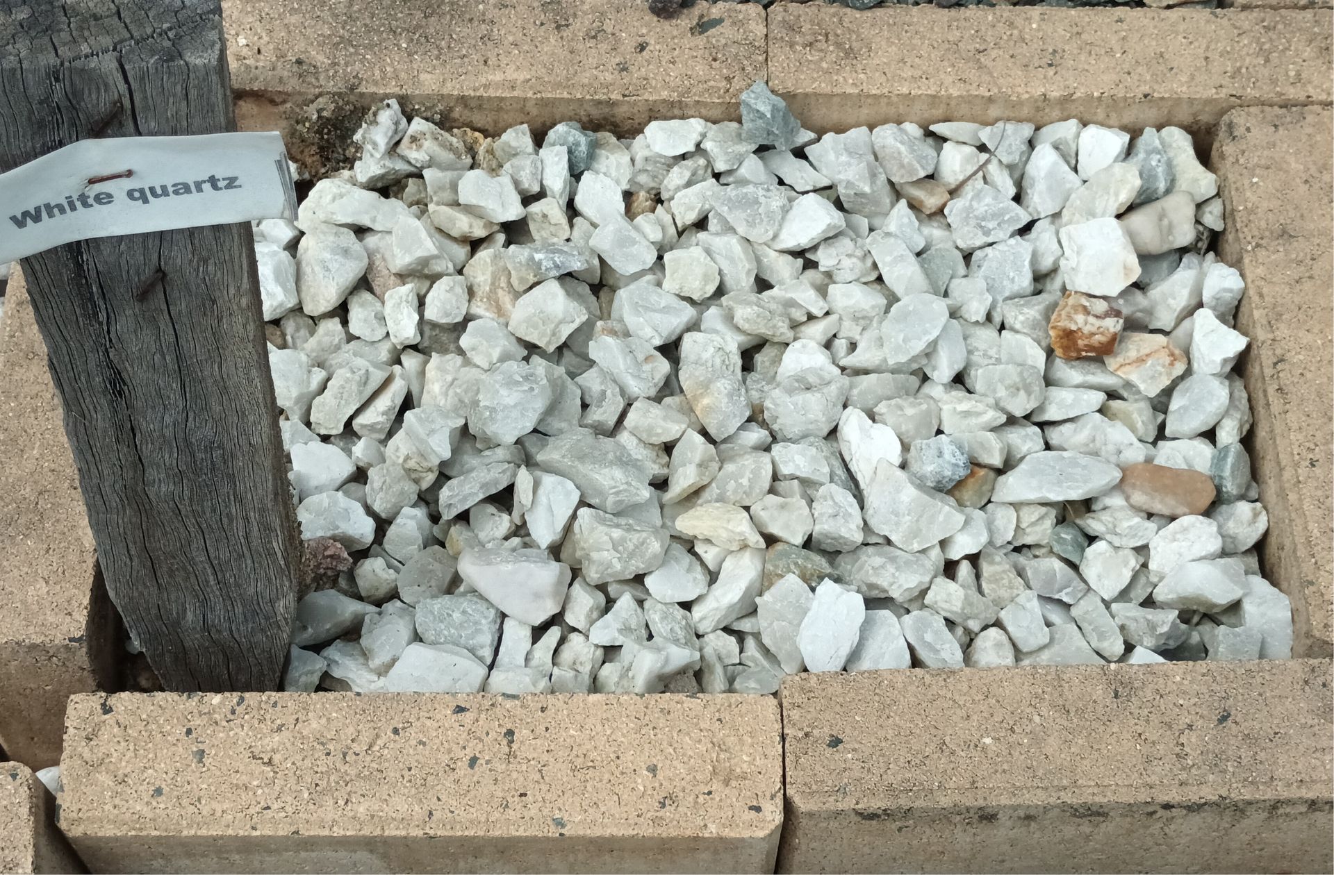 A Pile of  White Quartz Stones— T&G Sand and Gravel In Sippy Downs, QLD