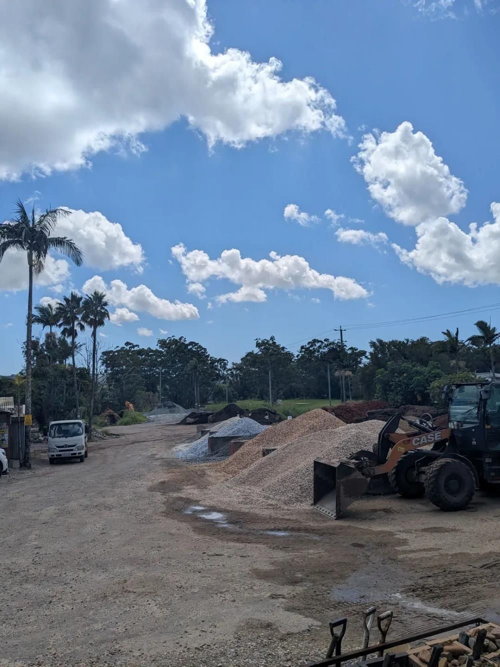 A Large Pile Of Dirt Is In The Middle Of A Dirt Road — T&G Sand and Gravel In Sippy Downs, QLD