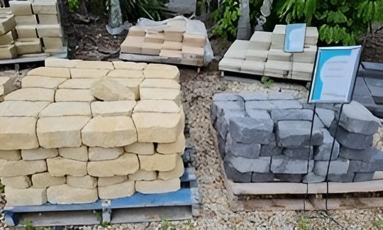 A Bunch Of Bricks Are Stacked On Top Of Each Other On Pallets — T&G Sand and Gravel In Sippy Downs, QLD