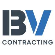 Logo for BV Contracting: navy blue 