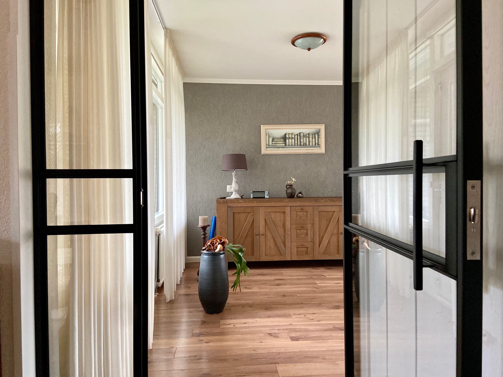 Scharnierdeur staal met zijlicht