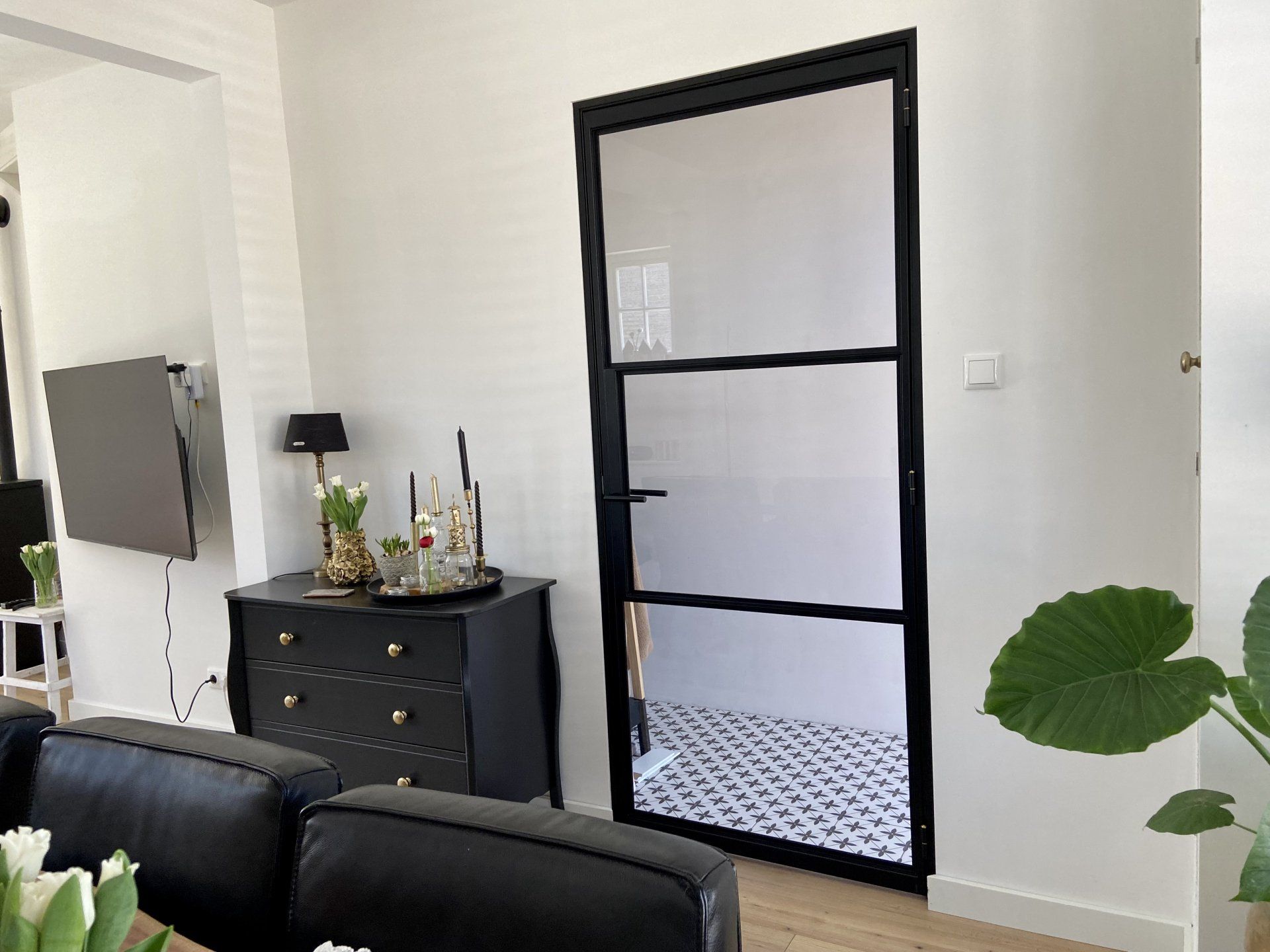 Handgreep stalen schuifdeur