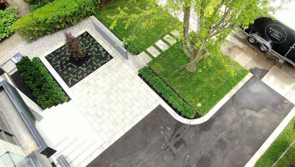 Shades of Green Landscape Work Sample