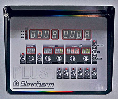 Pannello di una cabina di verniciatura ad Asti