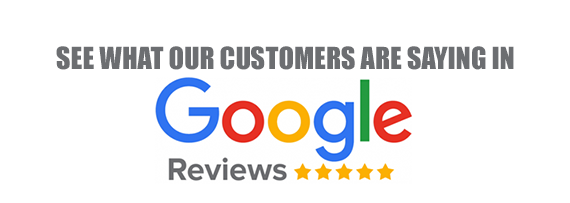 A google logo that says see what our customers are saying in google reviews