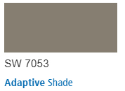 Sherwin Williams color chip color Adaptive Shade SW 7053